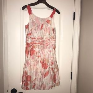 Loft Dress Strapless Floral Print